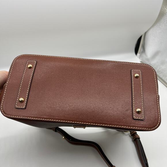 Dooney & Bourke Handbags Saffiano Leather Hobo Bags Amber Brown - Picture 7 of 15